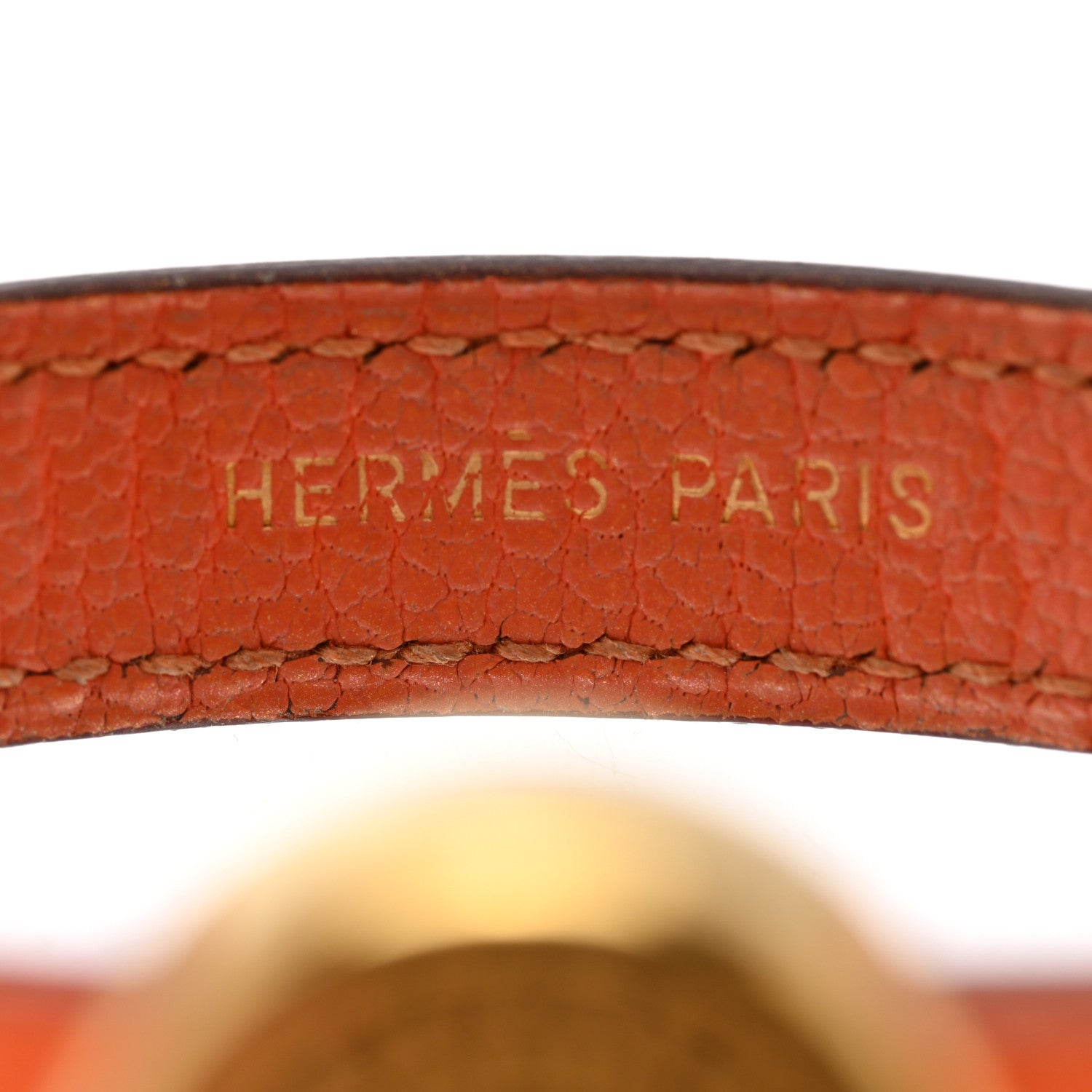 Hermes Chamonix Looping Interchangeable Bracelet Orange Black 6 of 10