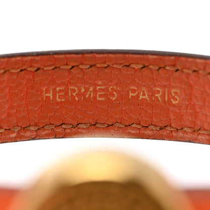 Hermes Chamonix Looping Interchangeable Bracelet Orange Black 6 of 10