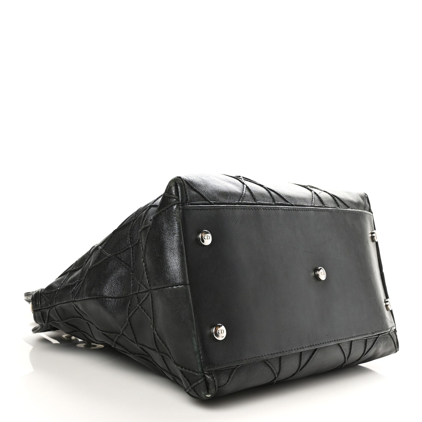 Lambskin Cannage Medium Granville Tote Black