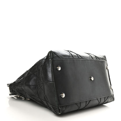 Christian Dior Lambskin Cannage Medium Granville Tote Black 4 of 7