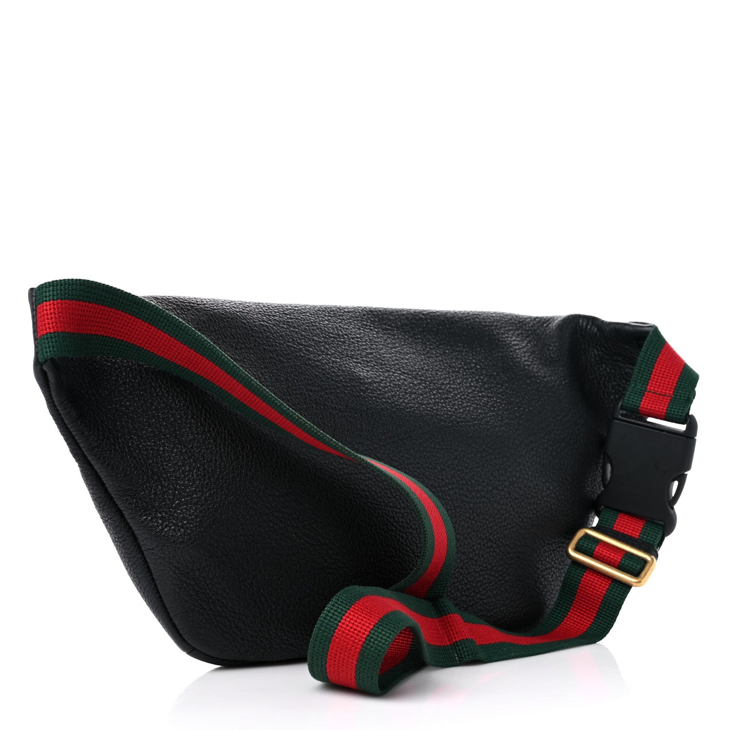 Gucci Grained Calfskin Logo Belt Bag Black 2 of 10