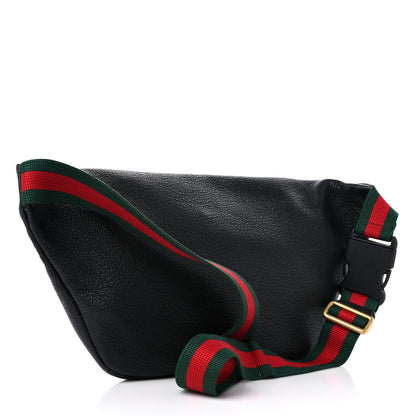 Gucci Grained Calfskin Logo Belt Bag Black 2 of 10