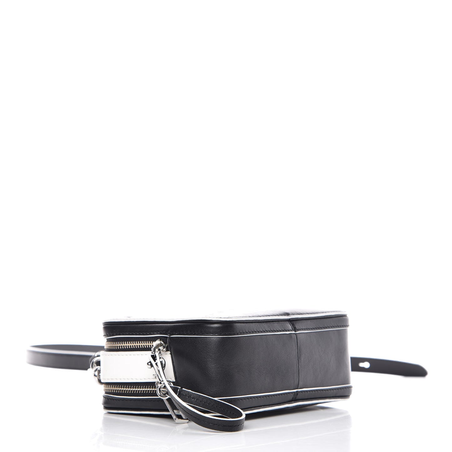 Calfskin The Box 20 Crossbody Black White