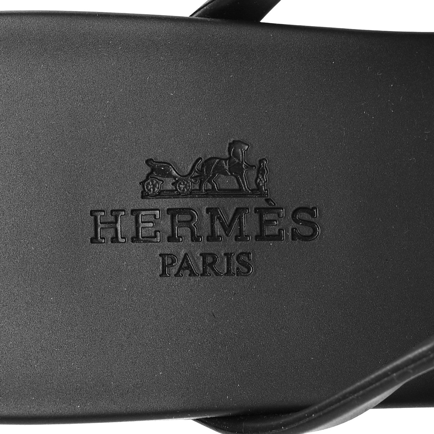 Hermes Rubber Womens Egerie Sandals 38 Black 8 of 9