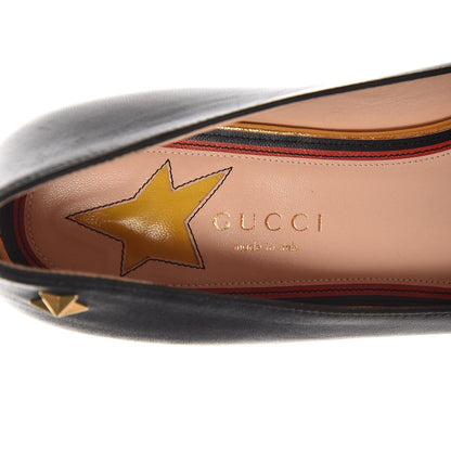 Gucci Calfskin Web Ballerina Flat 39 Nero Black 8 of 10