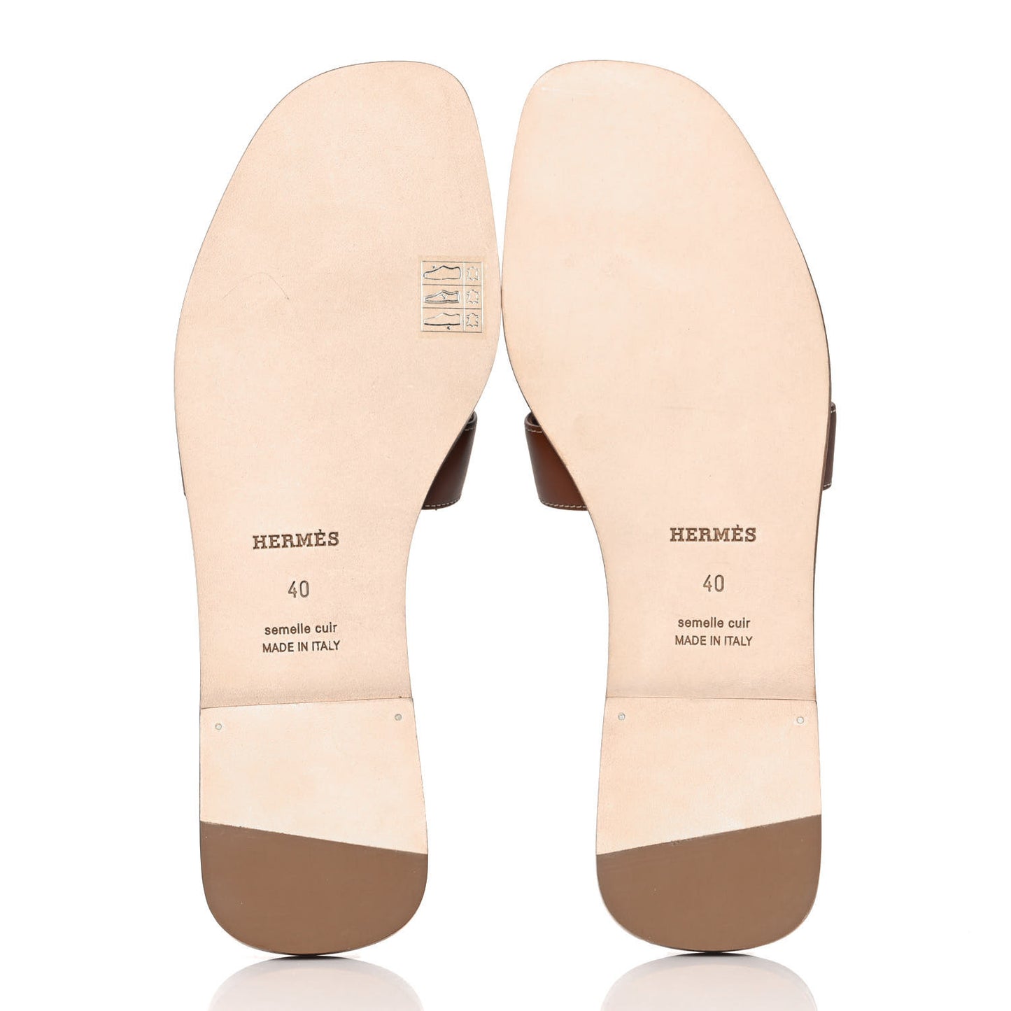 Box Calfskin Oran Sandals 40 Gold