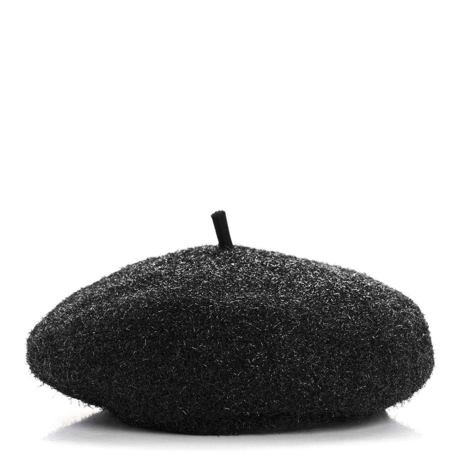 Chanel Cotton Metallic CC Beret L Black 6 of 8