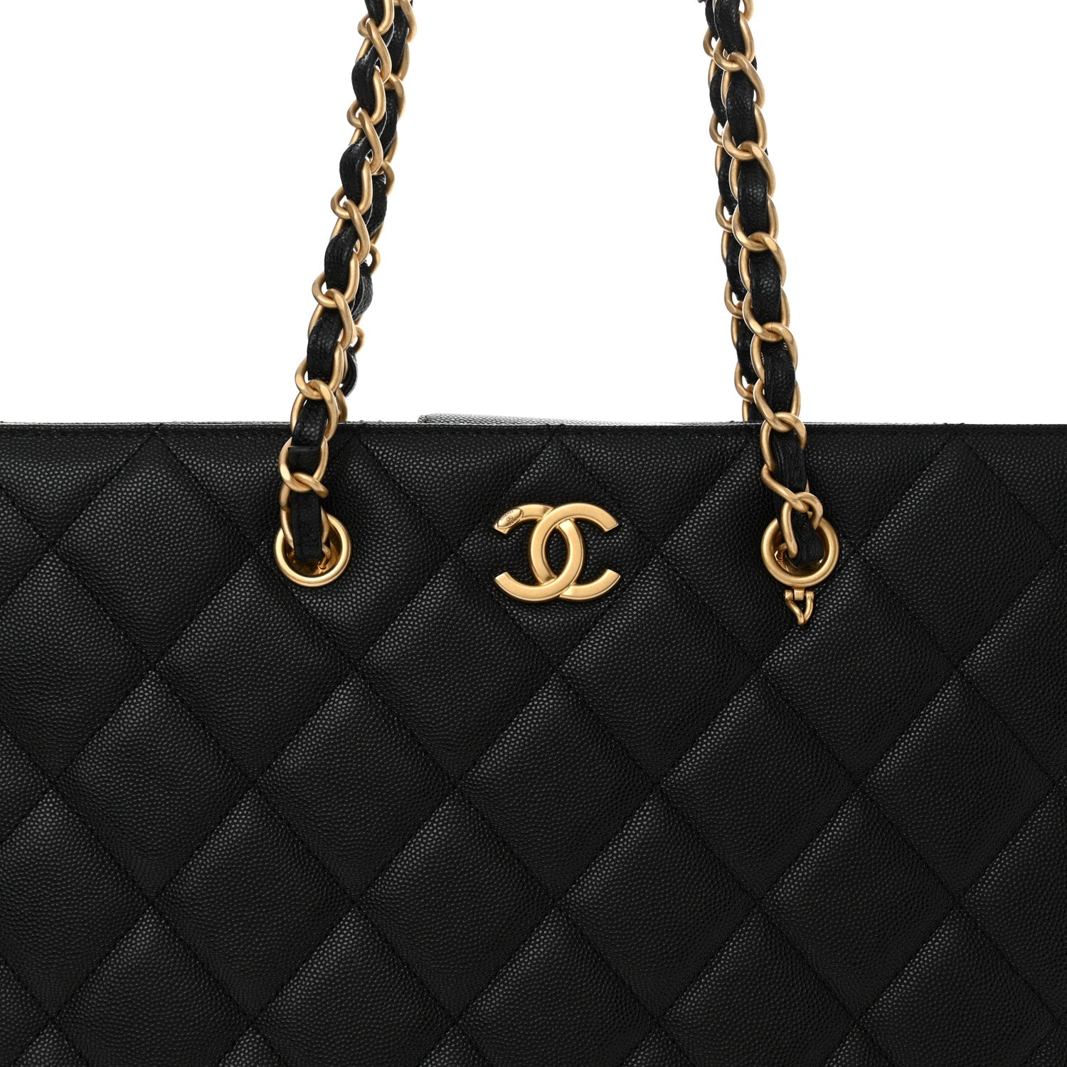 Chanel Caviar Quilted Large Shopping Tote Black 7 of 9