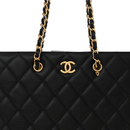 Chanel Caviar Quilted Large Shopping Tote Black 7 of 9