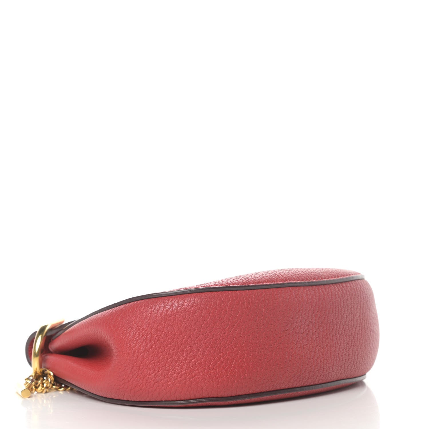 Chloe Grained Lambskin Mini Drew Shoulder Bag Intense Red 4 of 14