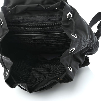 Prada Tessuto Nylon Vela Saffiano Large Backpack Black 4 of 4