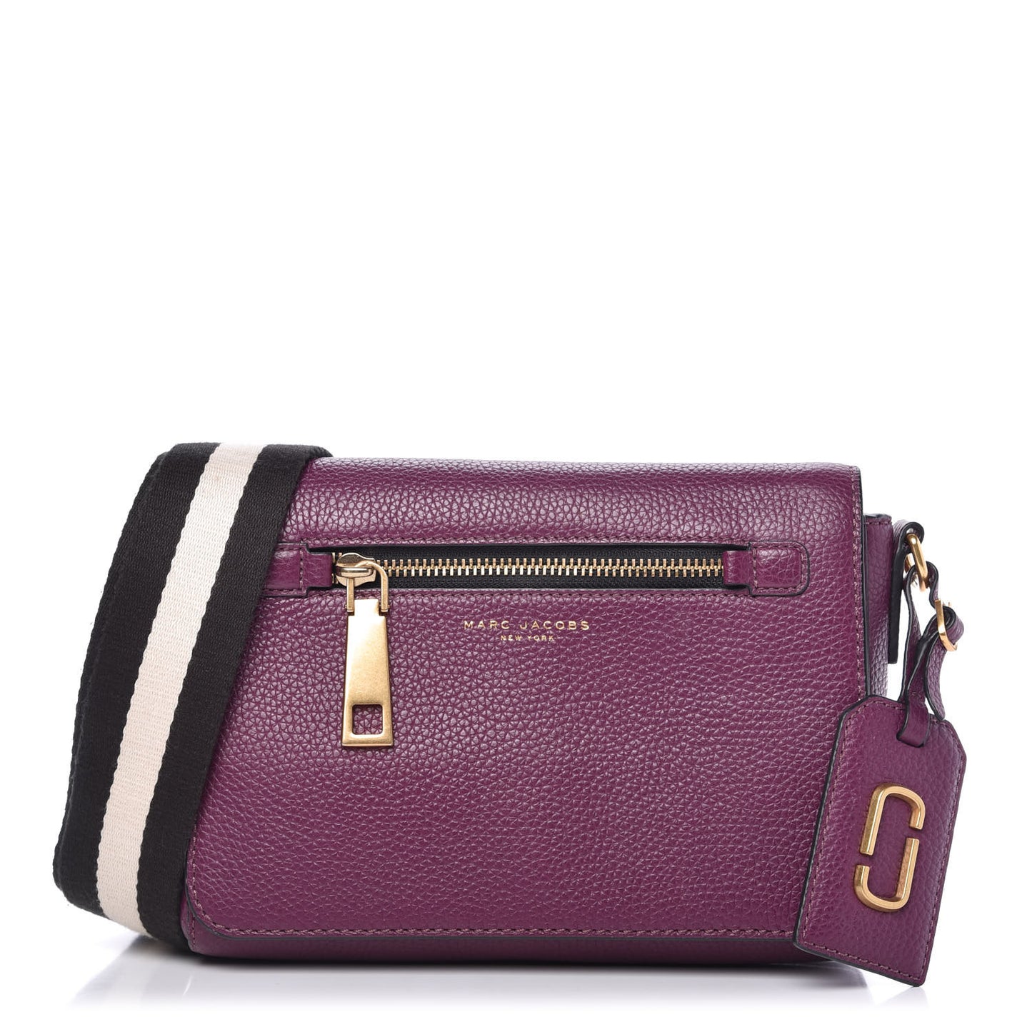 Grained Calfskin Small Gotham Shoulder Bag Iris