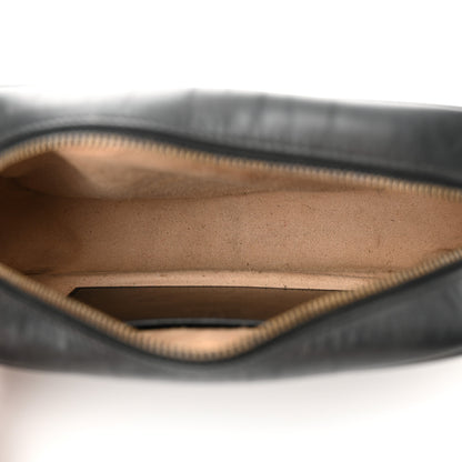 Gucci Calfskin Matelasse Small GG Marmont Chain Shoulder Bag Black 4 of 17