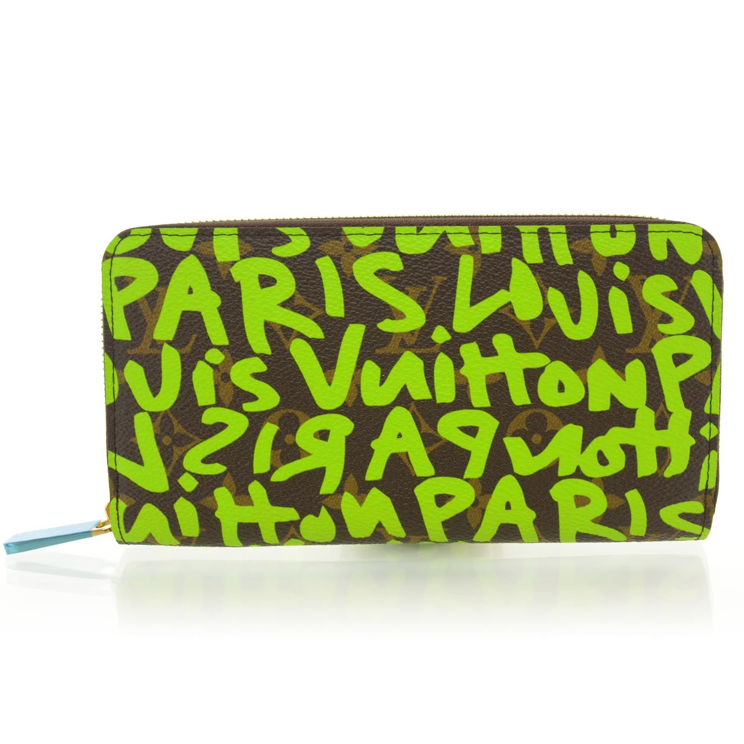 Louis Vuitton Monogram Graffiti Zippy Wallet Green 1 of 7