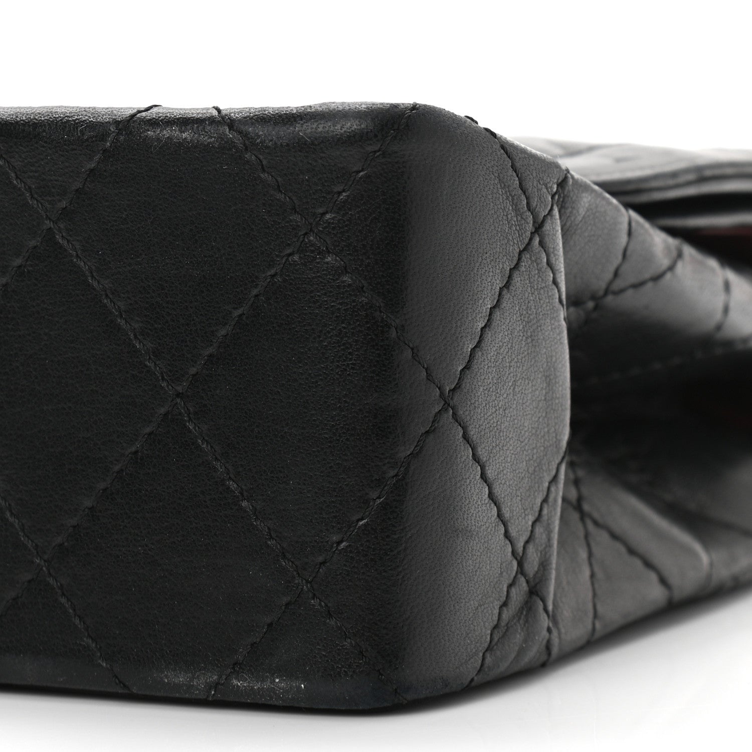 Chanel Lambskin Quilted Medium Double Flap Bag Black 11 of 12