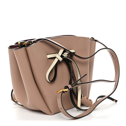 Valentino Garavani Vitello Ayers VLogo Bucket Bag Rose Cannelle 3 of 9
