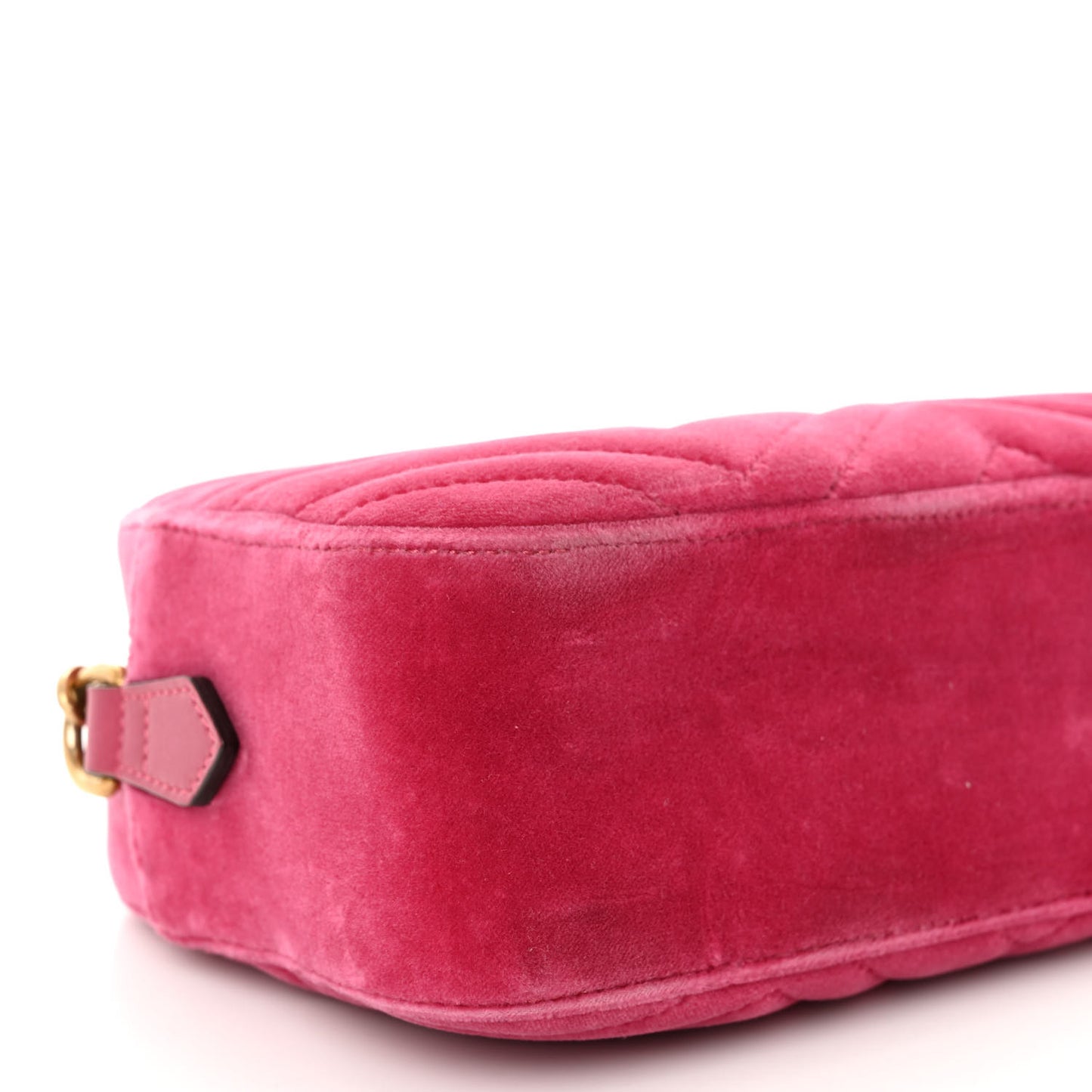 Velvet Matelasse Small GG Marmont Chain Shoulder Bag Light Raspberry Rose