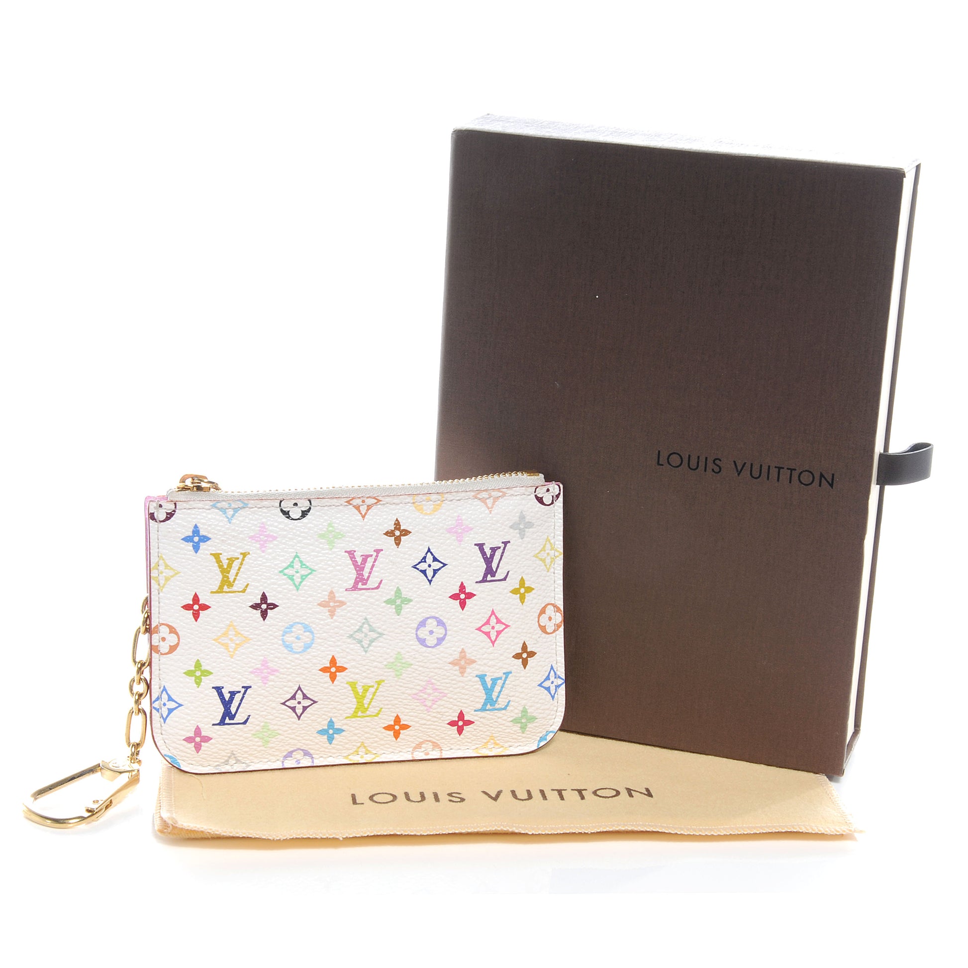 Louis Vuitton Monogram Multicolor Key Holder White 5 of 8