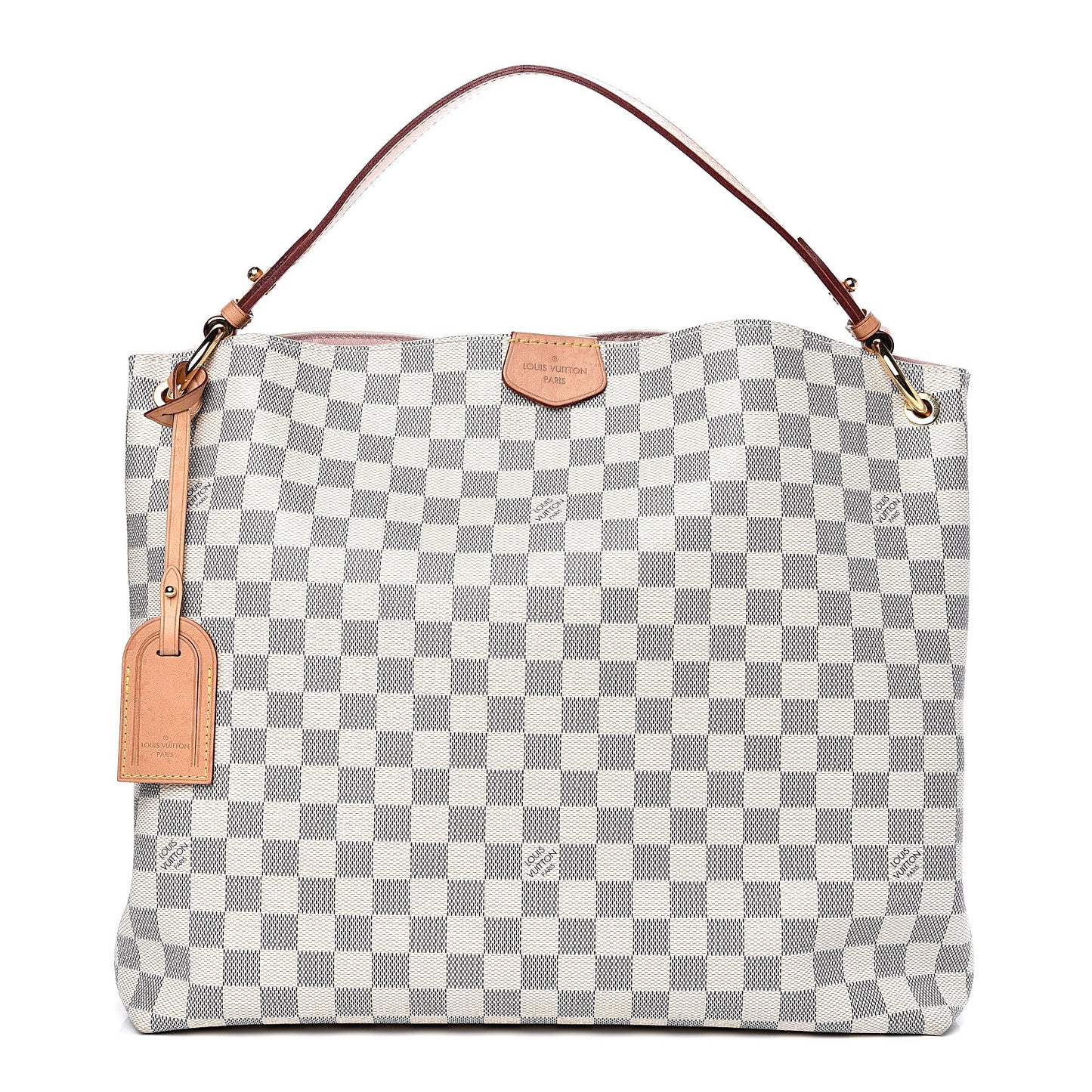 Damier Azur Graceful MM Rose Ballerine