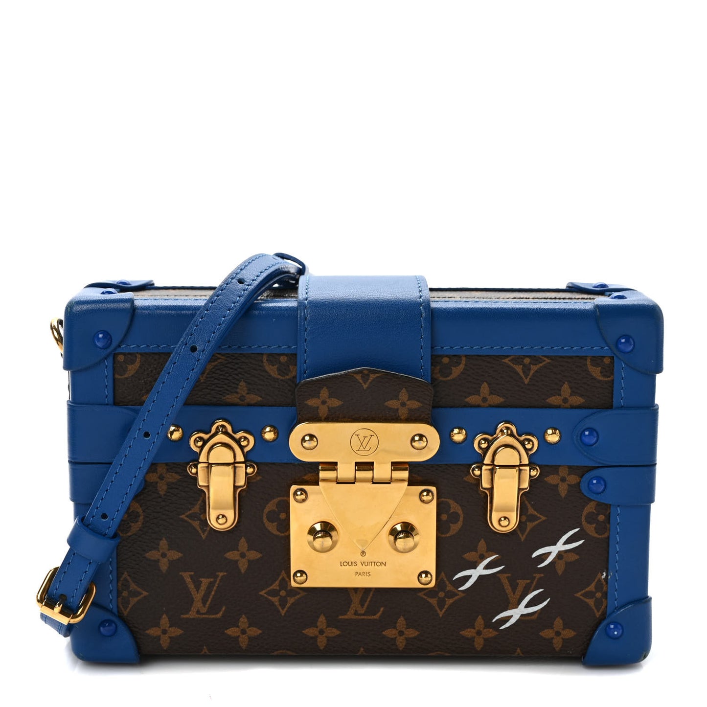 Monogram Petite Malle Blue Royal