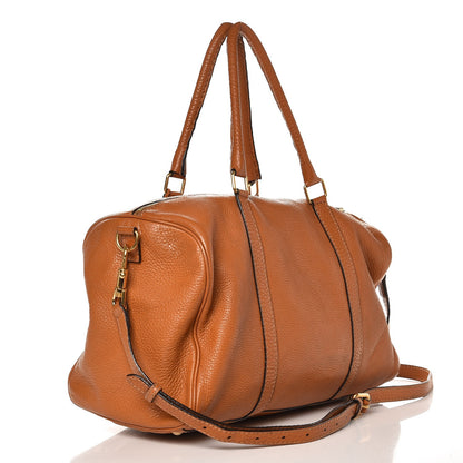 Fendi Cuoio Romano Selleria Boston Duffle Miele 3 of 8