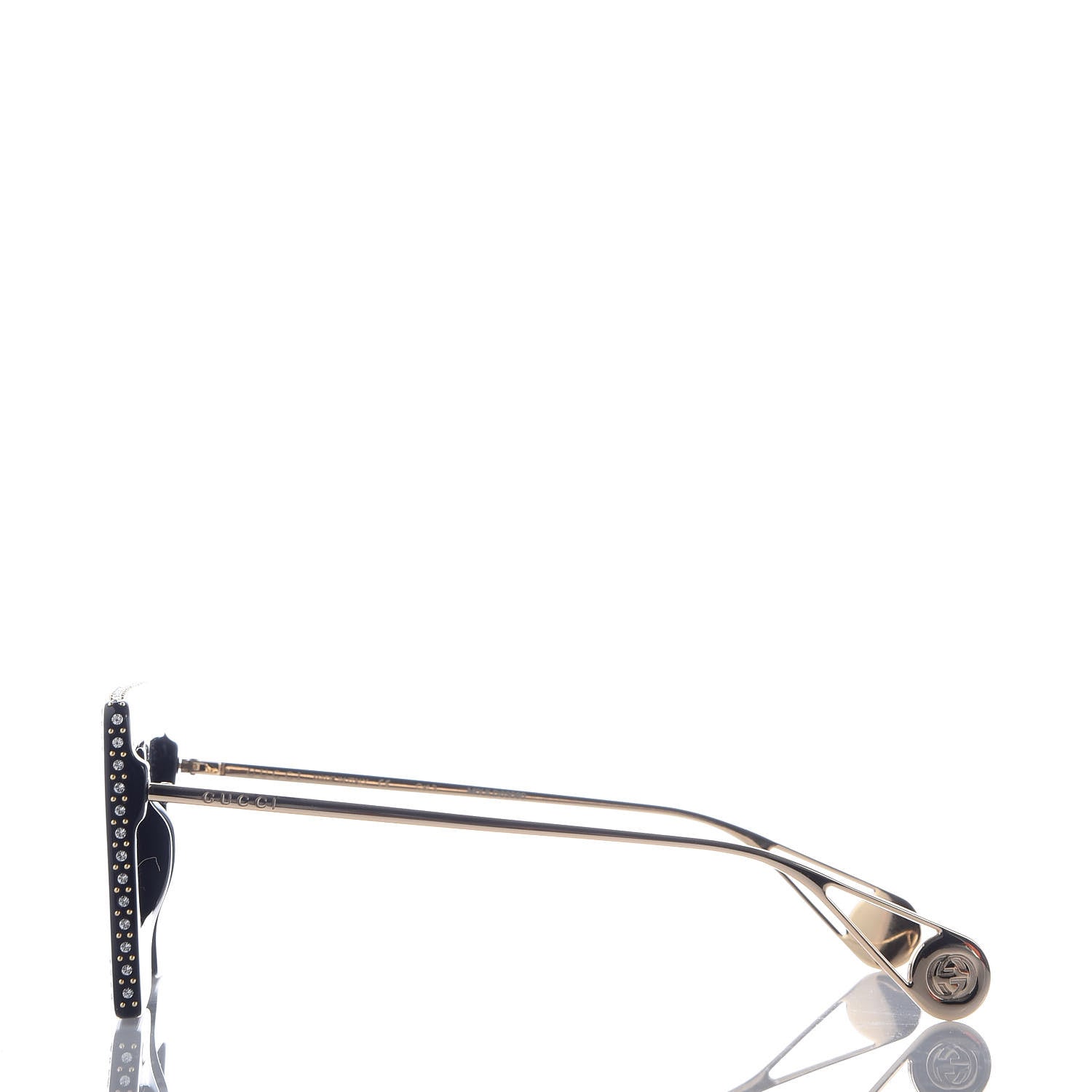 Gucci Acetate Crystal Mask-Frame Sunglasses GG0431S Black 4 of 8