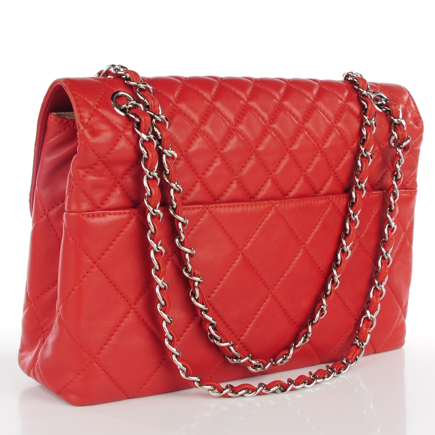 Chanel Calfskin Quilted In The Business Flap Red 3 of 8