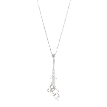 Tiffany Sterling Silver Letters Lariat Necklace 1 of 4