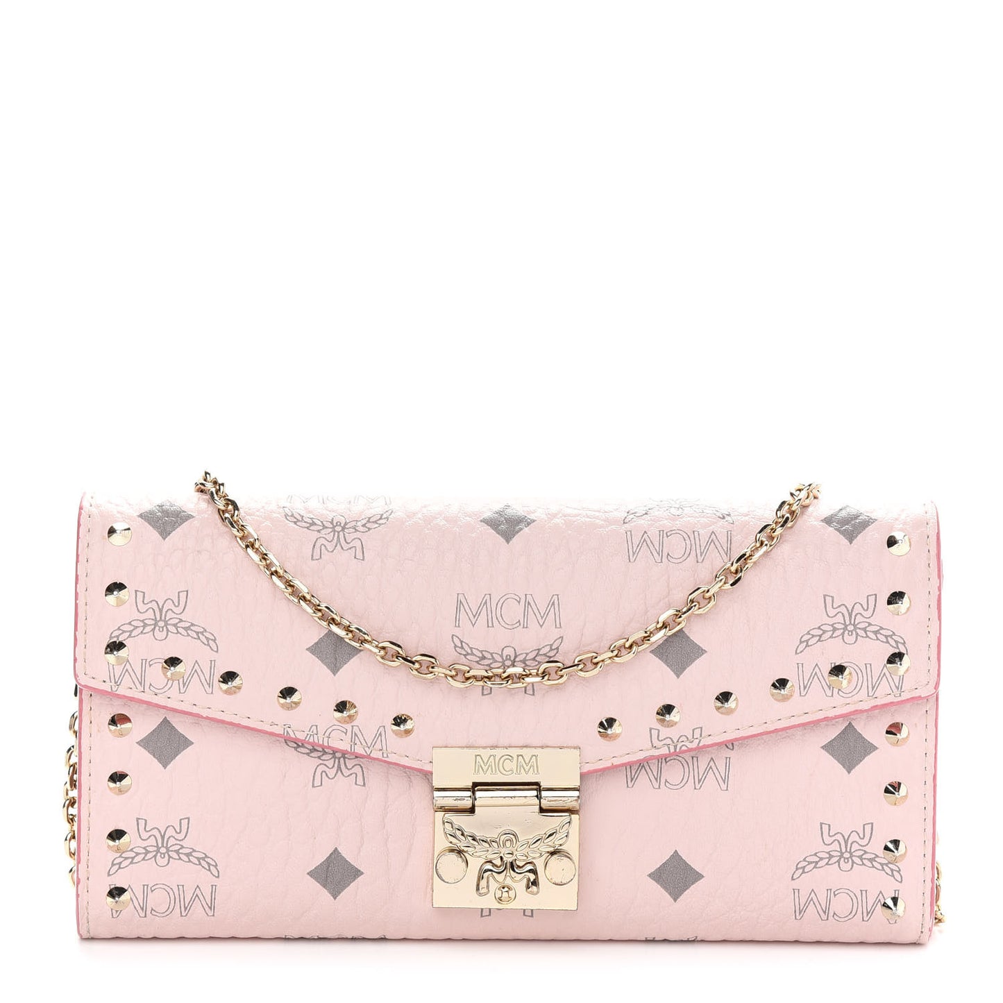 Visetos Large Patricia Wallet On Chain Soft Pink