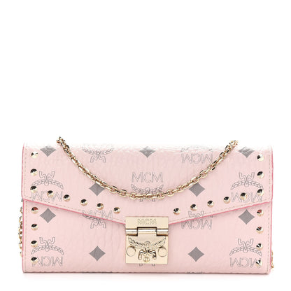 MCM Visetos Large Patricia Wallet On Chain Soft Pink 1 of 8