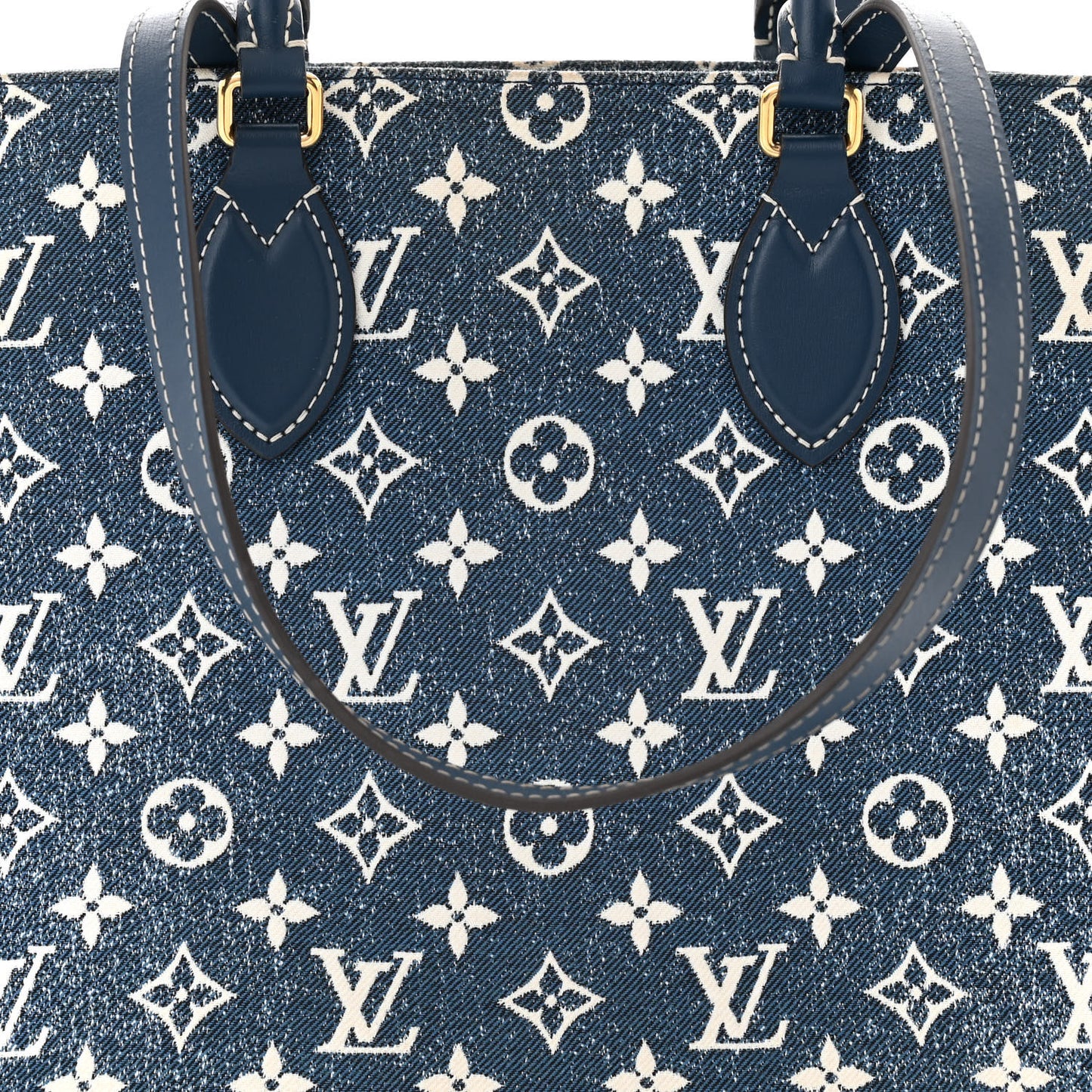 Monogram Jacquard Denim Onthego MM Bleu