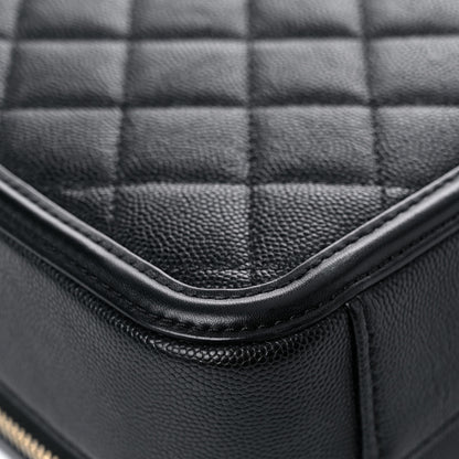 Chanel Caviar Quilted Medium CC Filigree Vanity Case Black 10 of 15
