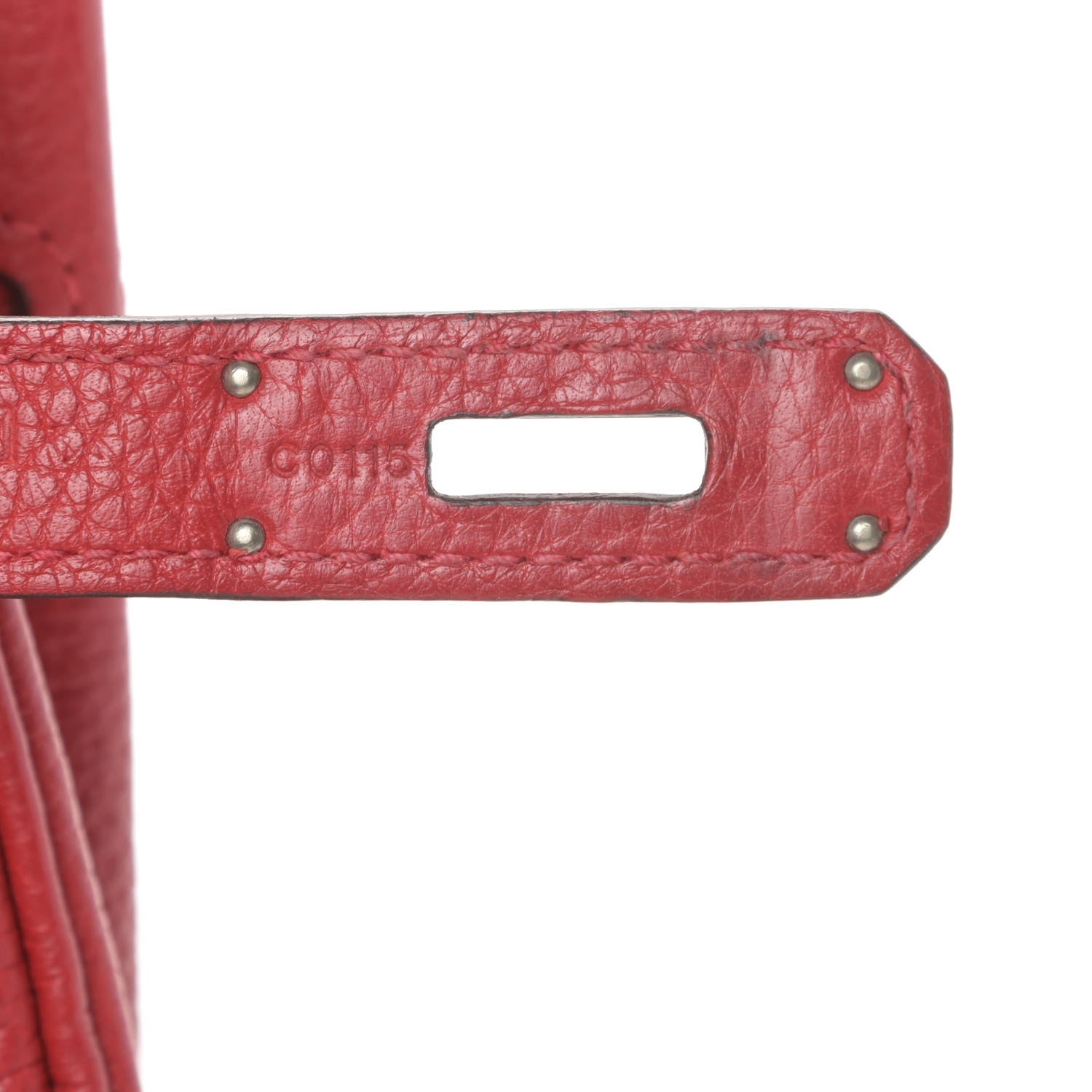 Hermes Taurillon Clemence Birkin 30 Rouge Casaque 7 of 15