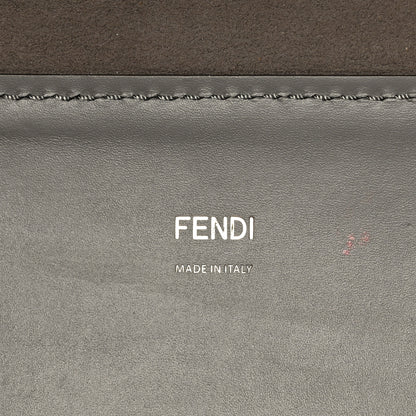 Fendi Vitello King Plexiglass Logo Embossed Medium Fendi Sunshine Shopper Tote Moon 6 of 8