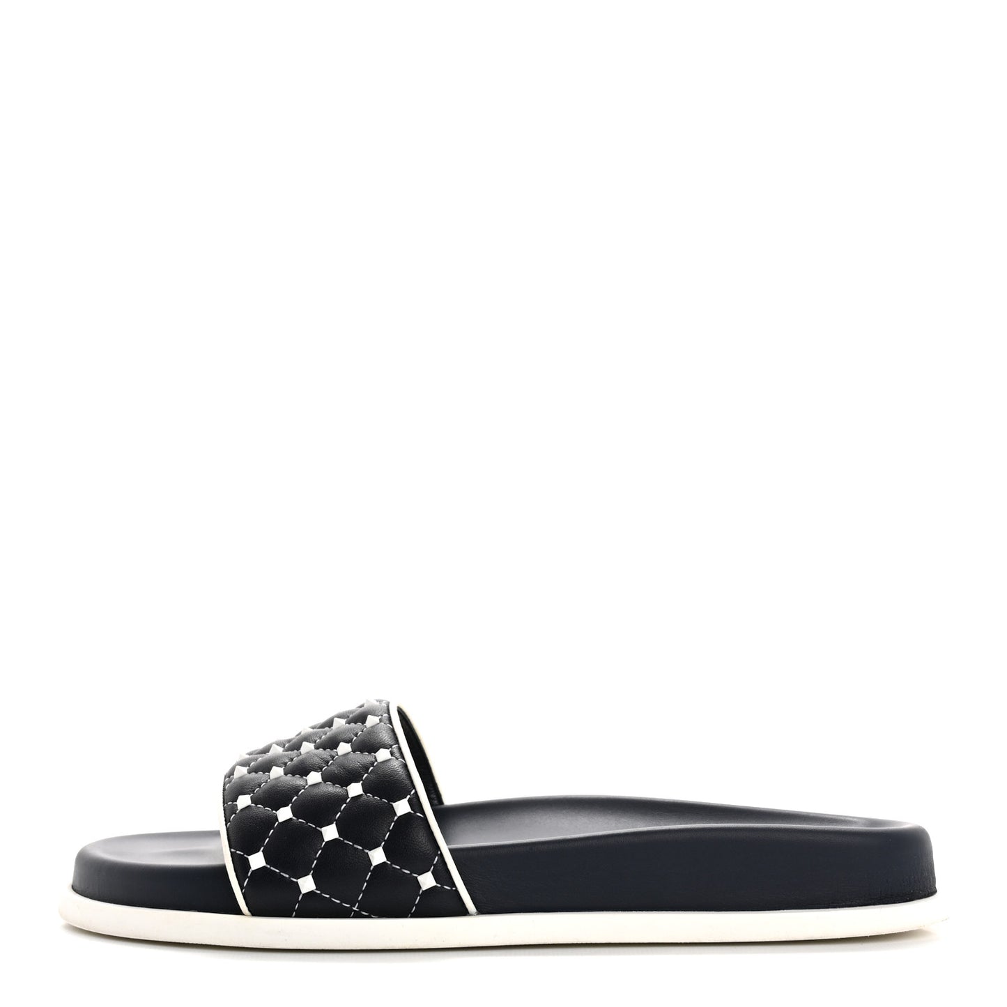 Nappa Free Rockstud Spike Pool Slide Sandals 38 Marine