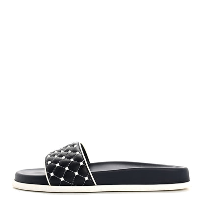 Valentino Garavani Nappa Free Rockstud Spike Pool Slide Sandals 38 Marine 1 of 12