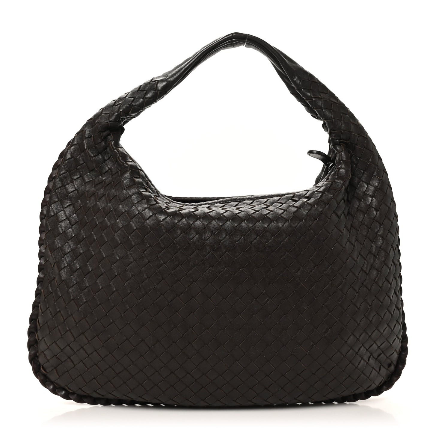 Nappa Intrecciato Medium Veneta Hobo Ebano