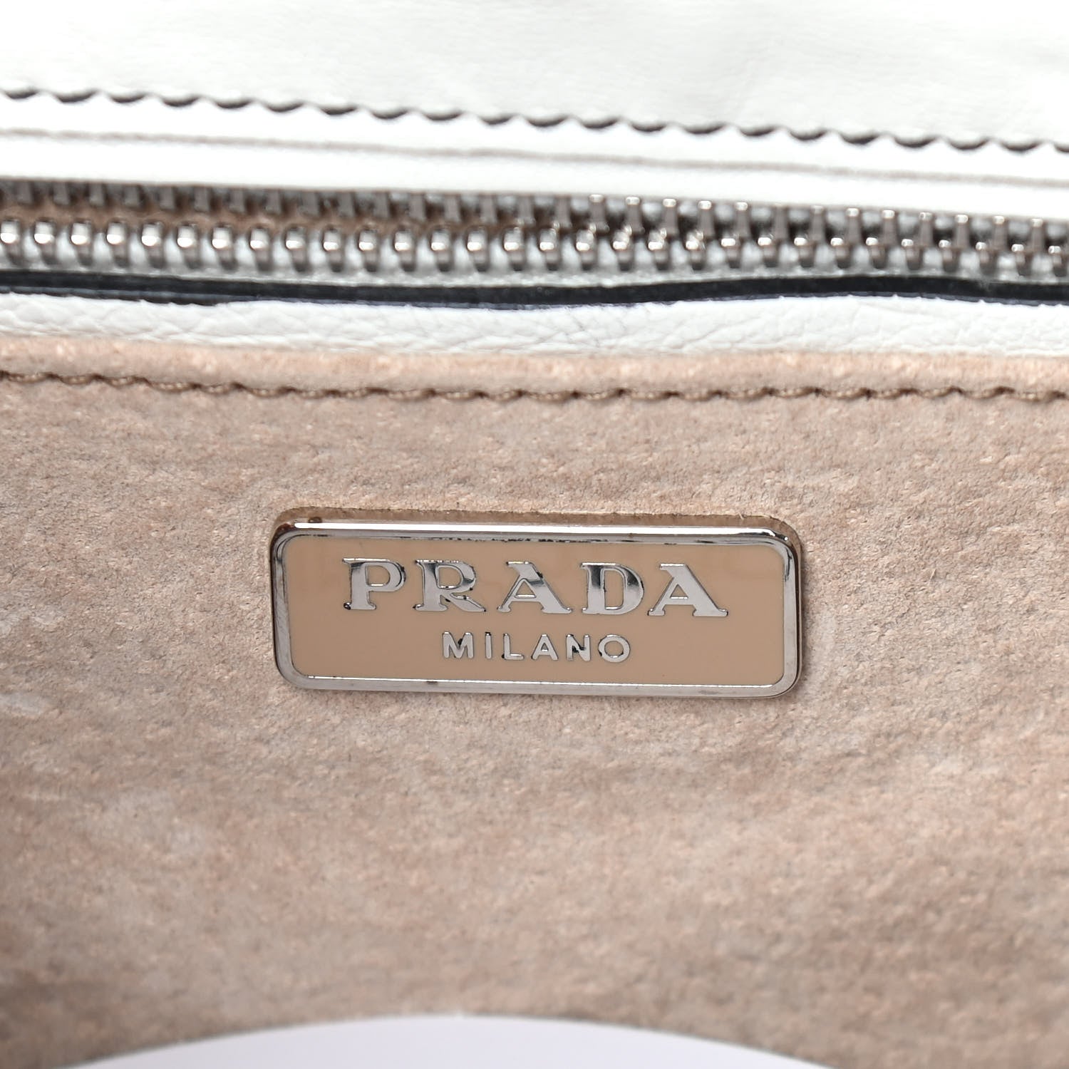 Prada Vernice Crossbody Bag White Black 6 of 10