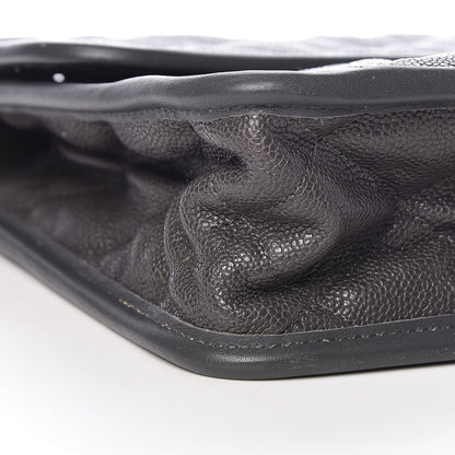 Chanel Caviar Quilted Large French Riviera Flap Dark Grey 8 of 10