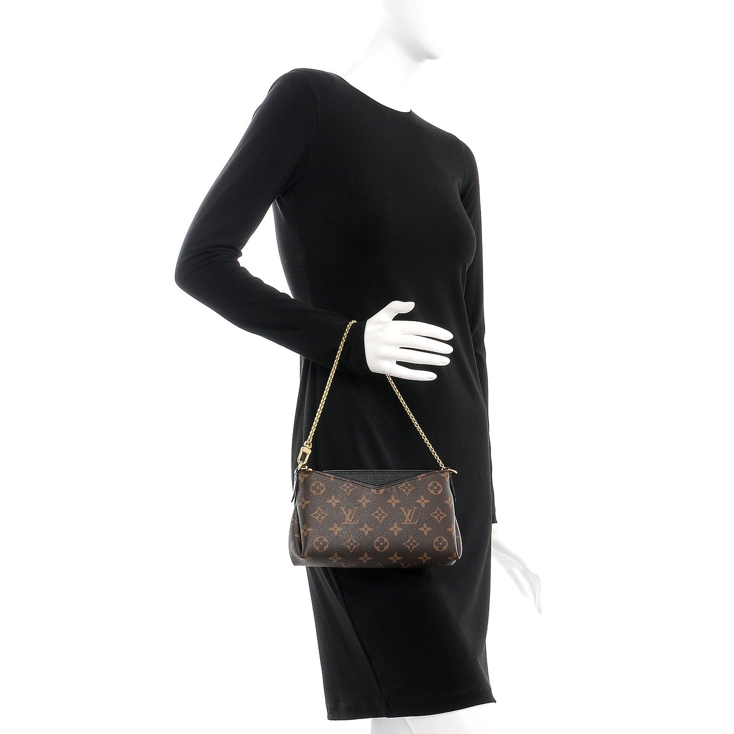 Monogram Pallas Clutch Black