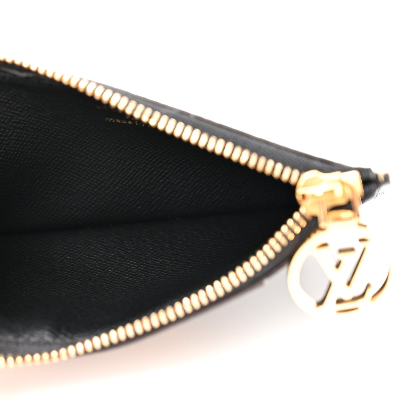 Reverse Monogram Zipped Romy Card Holder