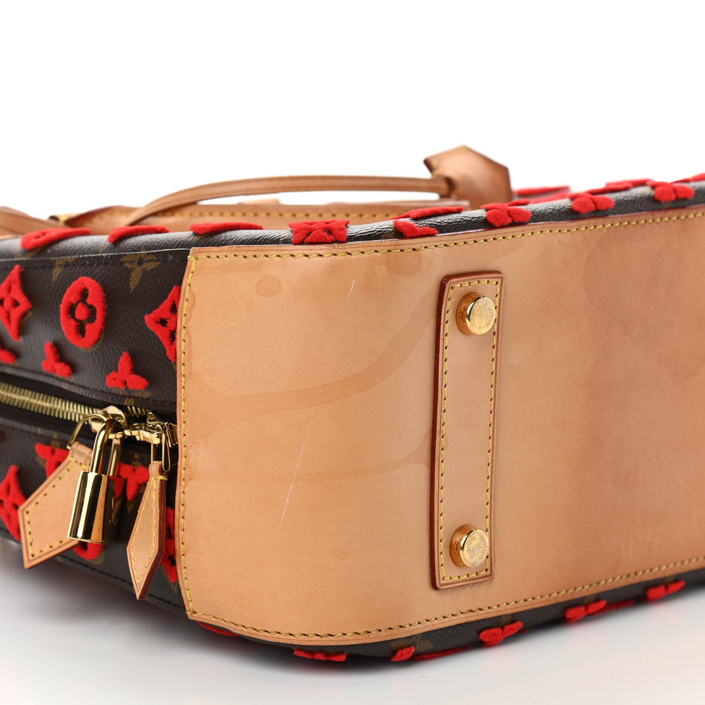 Monogram Tuffetage Deauville Cube Red