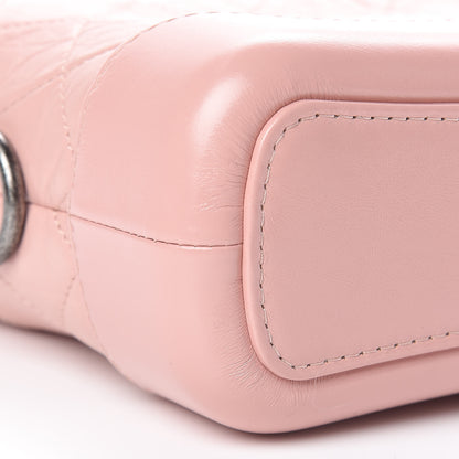 Chanel Aged Calfskin Quilted Small Gabrielle Hobo Pink 9 of 11