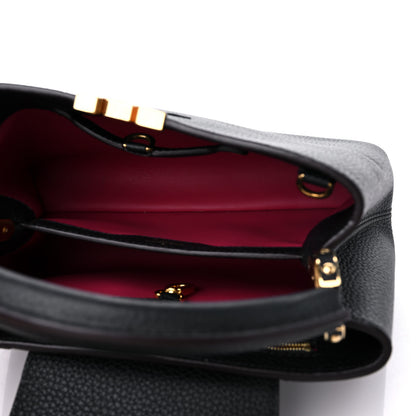 Louis Vuitton Taurillon Capucines BB Black Fuchsia 5 of 9