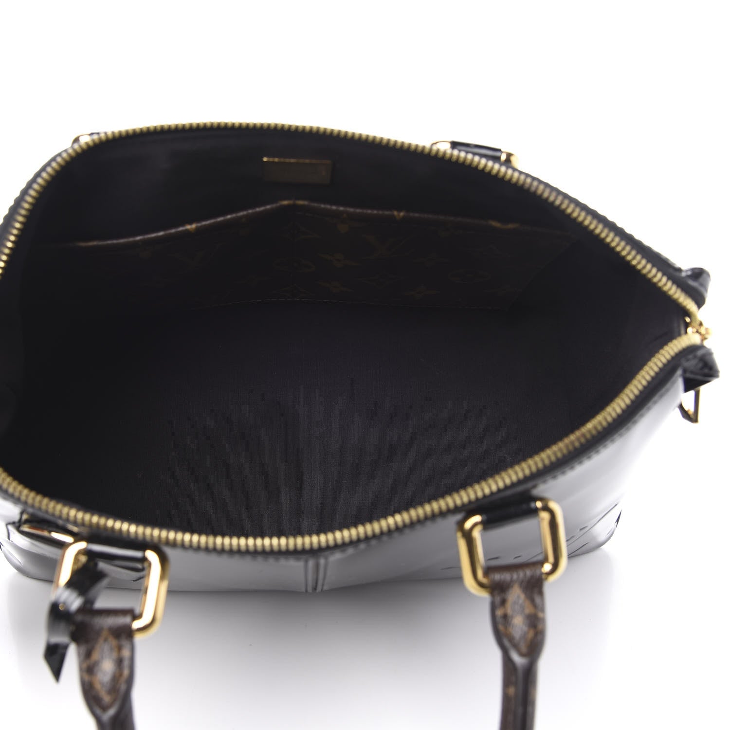 Louis Vuitton Patent Calfskin Miroir Tote Black 5 of 10