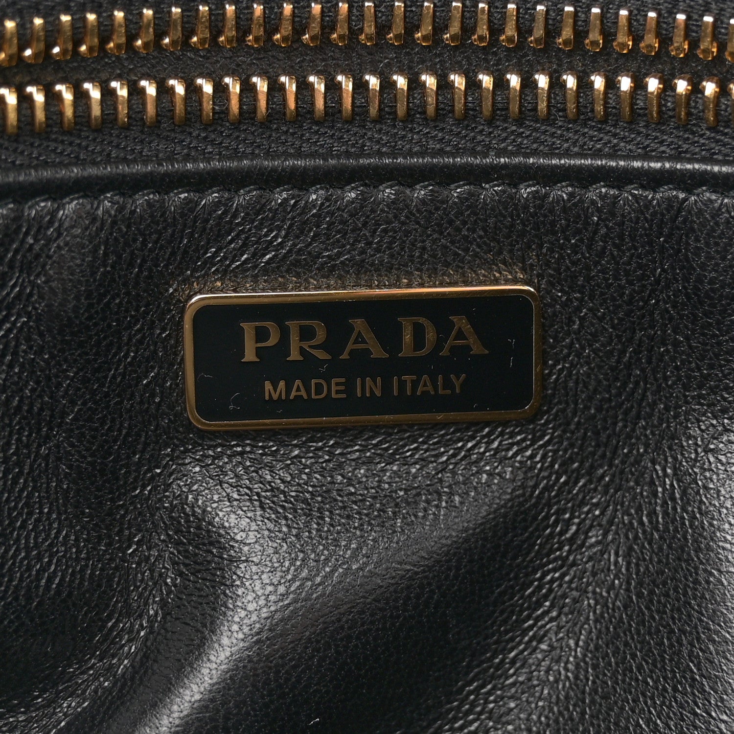 Prada Calfskin Soft Sound Charms Shoulder Bag Black 5 of 14