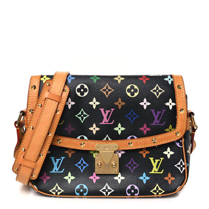 Louis Vuitton Monogram Multicolor Sologne Black 1 of 12