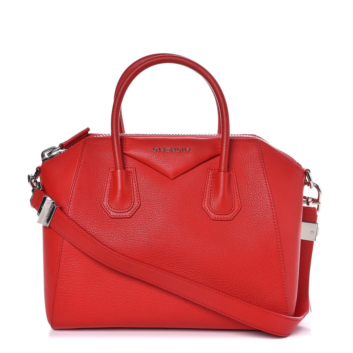 Sugar Goatskin Small Antigona Red