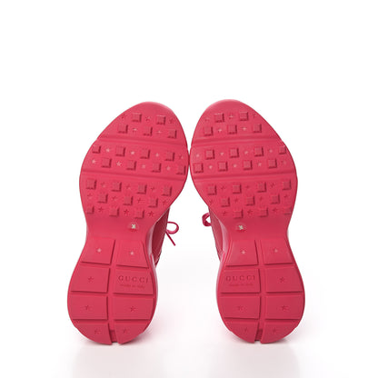 Gucci Calfskin Logo Womens Rhyton Sneakers 36 Box Pink 5 of 10