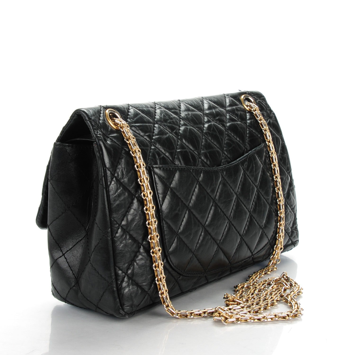 Chanel Aged Calfskin Quilted 2.55 Reissue 226 Flap Black 3 of 8